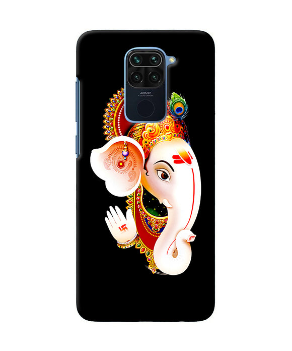 Lord Ganesh Face Redmi Note 9 Back Cover