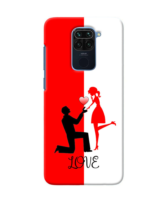 Love Propose Red And White Redmi Note 9 Back Cover