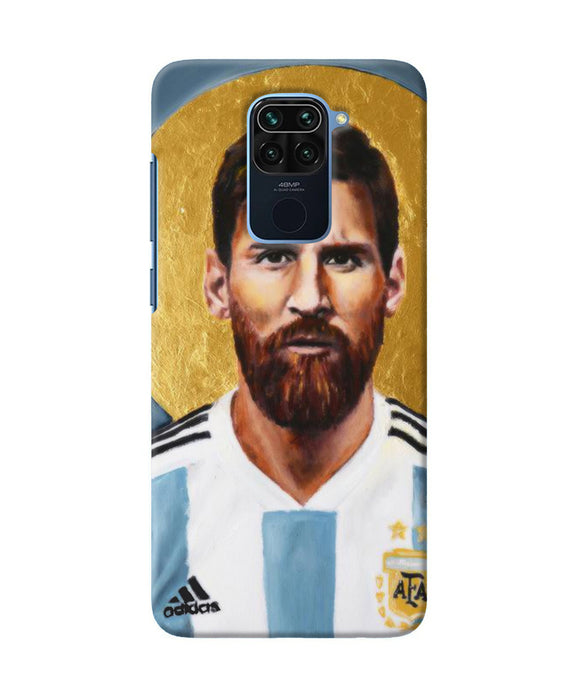 Messi Face Redmi Note 9 Back Cover