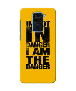 Im Not In Danger Quote Redmi Note 9 Back Cover