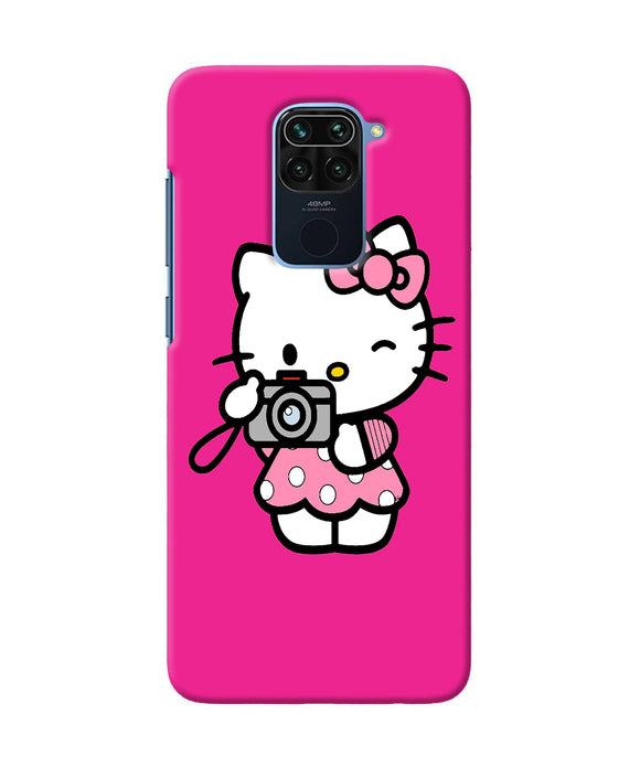 Hello Kitty Cam Pink Redmi Note 9 Back Cover