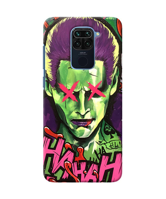 Damaged Joker Anim Redmi Note 9 Back Cover