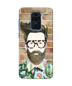 Beard Man With Glass Redmi Note 9 Back Cover