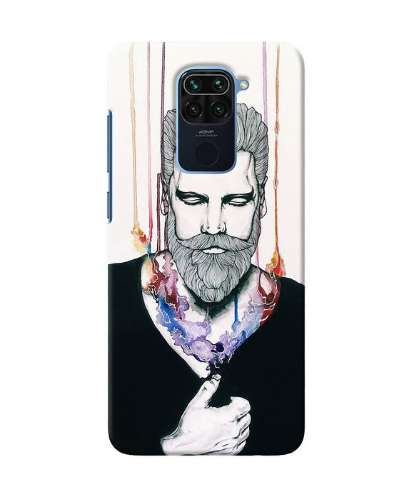 Beard Man Character Redmi Note 9 Back Cover