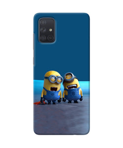Minion Laughing Samsung A71 Back Cover