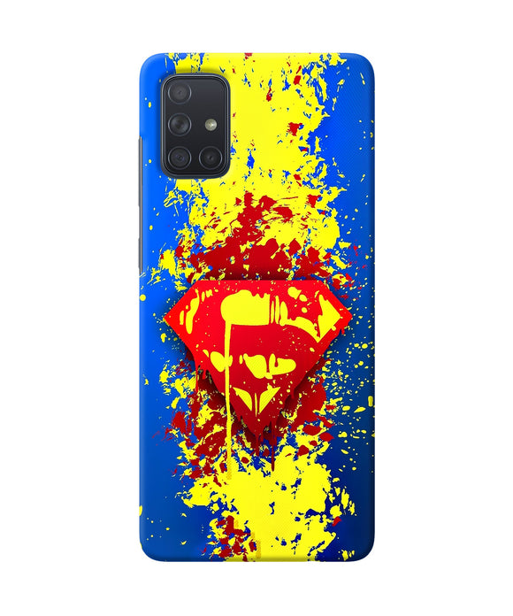 Superman Logo Samsung A71 Back Cover