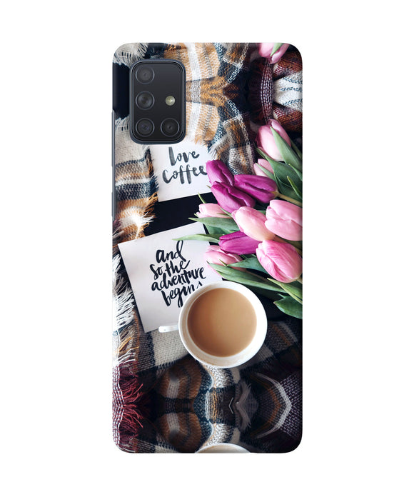 Love Coffee Quotes Samsung A71 Back Cover