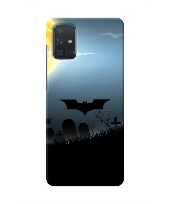 Batman Scary cemetry Samsung A71 Real 4D Back Cover