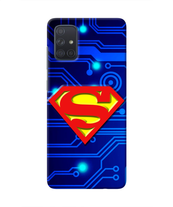 Superman Abstract Samsung A71 Real 4D Back Cover