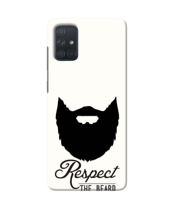 Respect the Beard Samsung A71 Real 4D Back Cover
