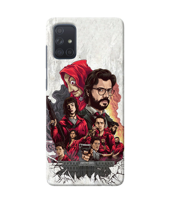 Money Heist Poster Samsung A71 Back Cover