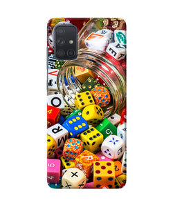 Colorful Dice Samsung A71 Back Cover