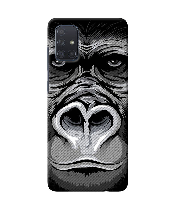 Black Chimpanzee Samsung A71 Back Cover