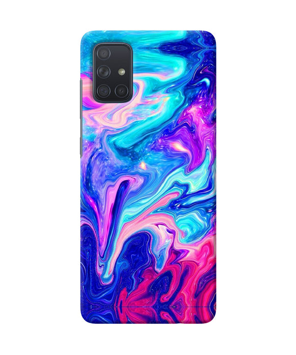 Abstract Colorful Water Samsung A71 Back Cover