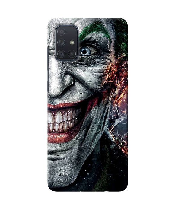 Joker Half Face Samsung A71 Back Cover