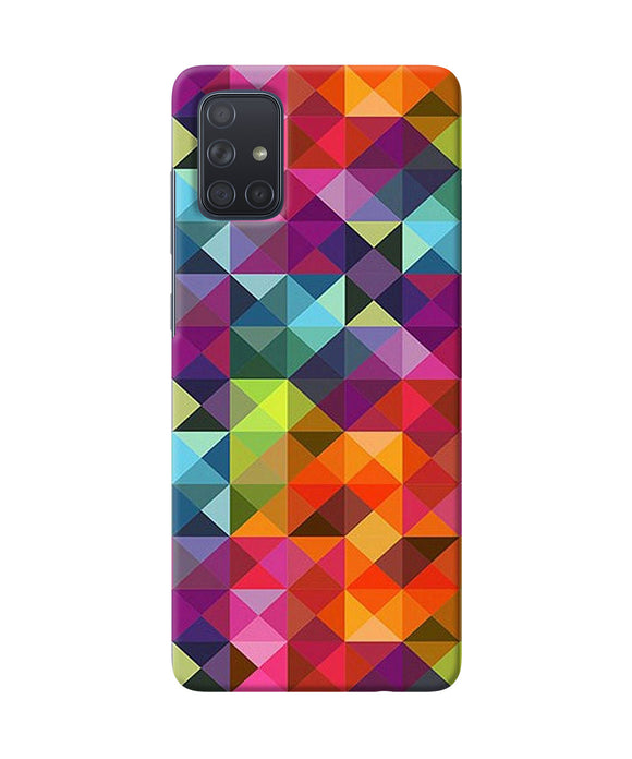 Abstract Triangle Pattern Samsung A71 Back Cover