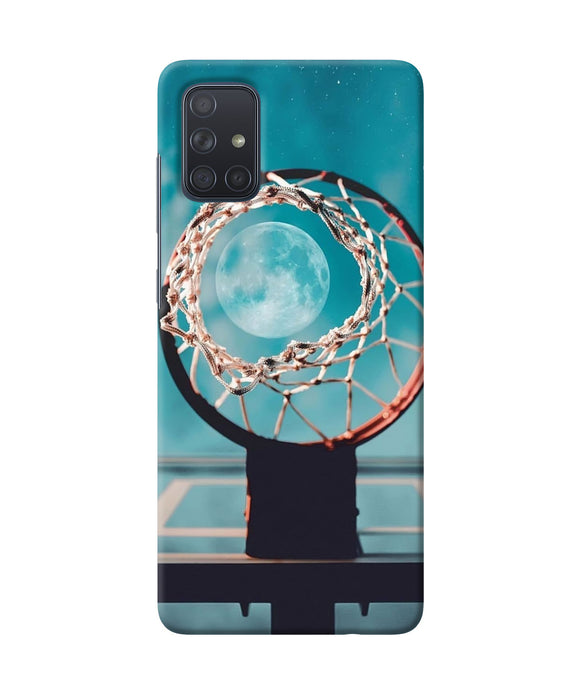 Basket Ball Moon Samsung A71 Back Cover