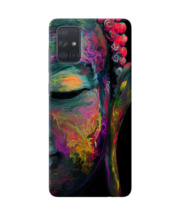 Buddha Face Painting Samsung A71 Back Cover
