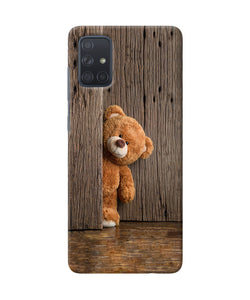 Teddy Wooden Samsung A71 Back Cover