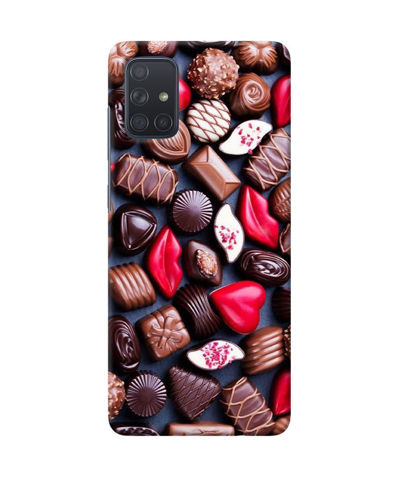 Valentine Special Chocolates Samsung A71 Back Cover