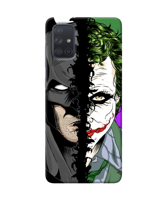 Batman Vs Joker Half Face Samsung A71 Back Cover