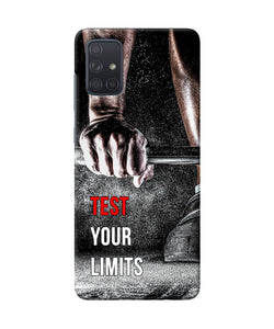 Test Your Limit Quote Samsung A71 Back Cover