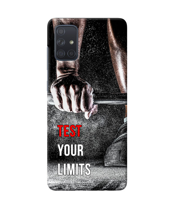 Test Your Limit Quote Samsung A71 Back Cover