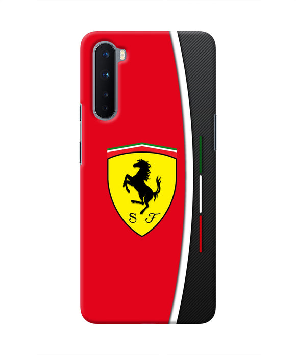 Ferrari Abstract Red Oneplus Nord Real 4D Back Cover