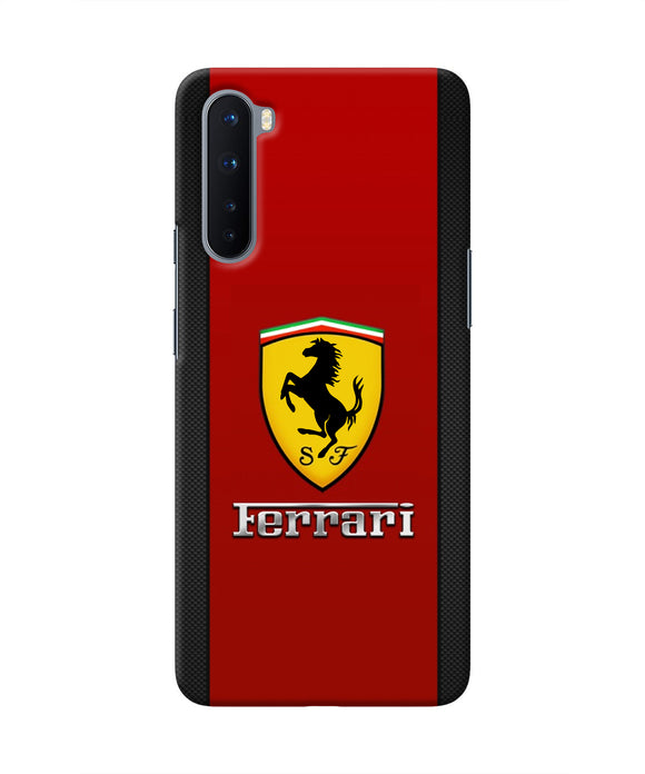 Ferrari Abstract Maroon Oneplus Nord Real 4D Back Cover