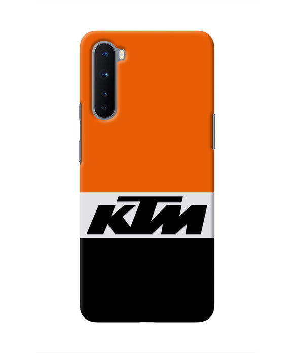 KTM Colorblock Oneplus Nord Real 4D Back Cover