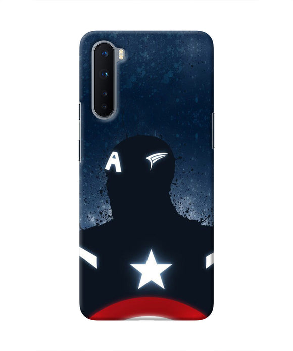 Captain america Shield Oneplus Nord Real 4D Back Cover