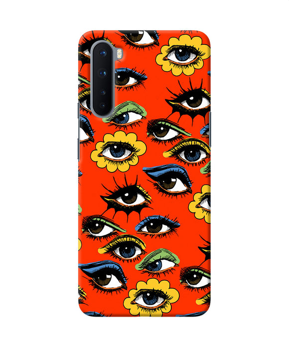 Abstract Eyes Pattern Oneplus Nord Back Cover