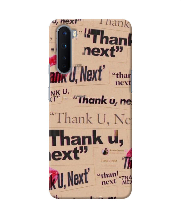 Thank You Next Oneplus Nord Back Cover