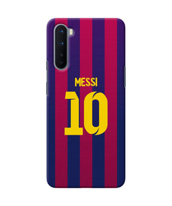 Messi 10 Tshirt Oneplus Nord Back Cover