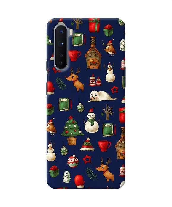 Canvas Christmas Print Oneplus Nord Back Cover
