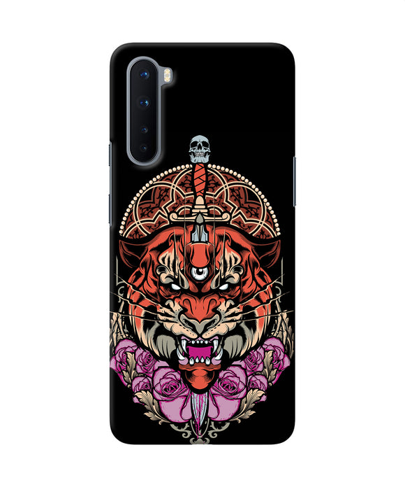 Abstract Tiger Oneplus Nord Back Cover