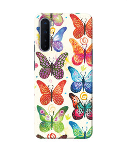 Abstract Butterfly Print Oneplus Nord Back Cover