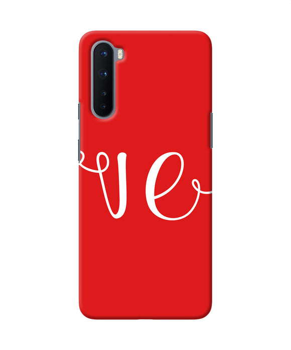 Love Two Oneplus Nord Back Cover