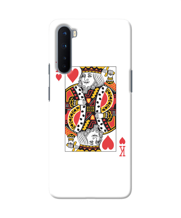 Heart King Card Oneplus Nord Back Cover