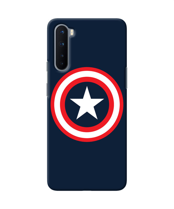Captain America Logo Oneplus Nord Back Cover