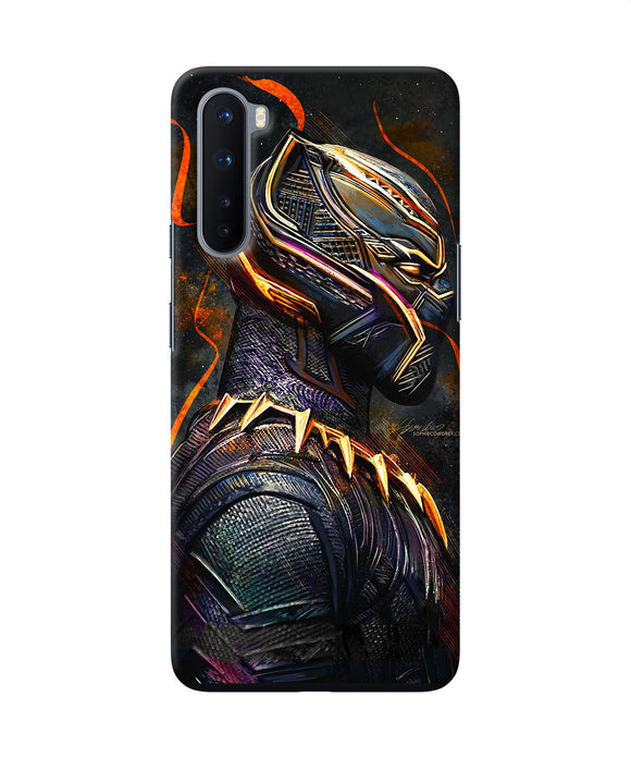 Black Panther Side Face Oneplus Nord Back Cover