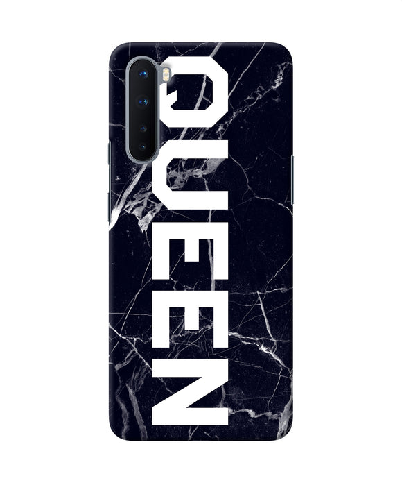 Queen Marble Text Oneplus Nord Back Cover