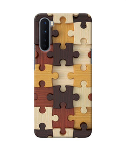 Wooden Puzzle Oneplus Nord Back Cover