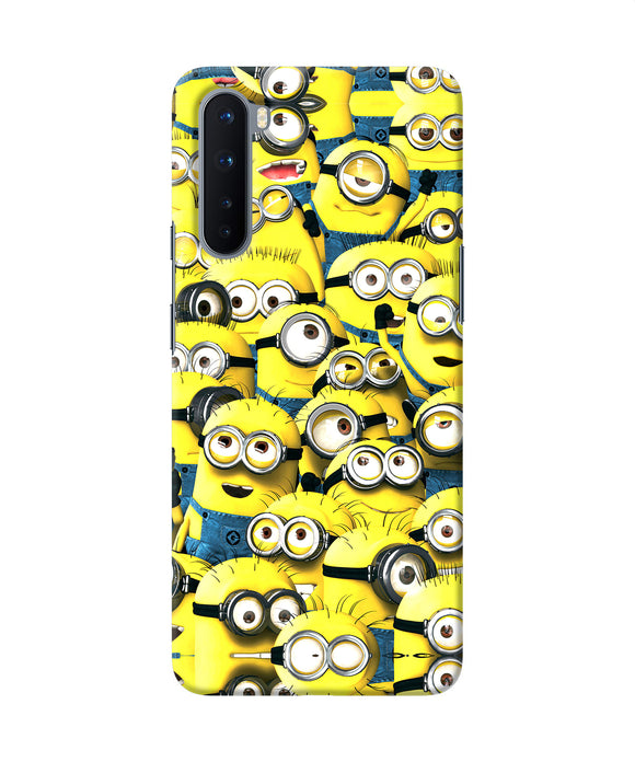 Minions Mini Crowd Oneplus Nord Back Cover