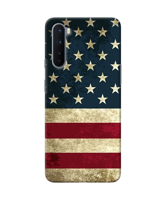 Vintage Us Flag Oneplus Nord Back Cover