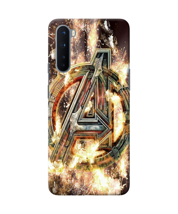 Avengers Burning Logo Oneplus Nord Back Cover