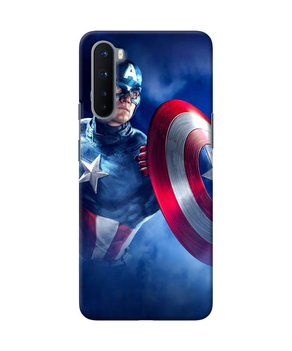 Captain America On Sky Oneplus Nord Back Cover