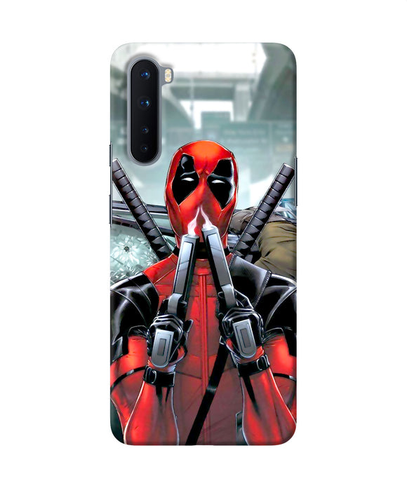 Deadpool With Gun Oneplus Nord Back Cover