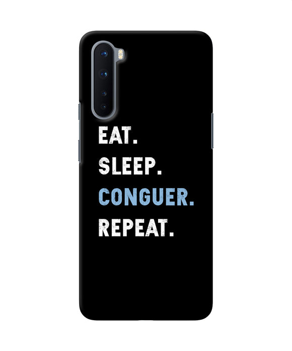 Eat Sleep Quote Oneplus Nord Back Cover