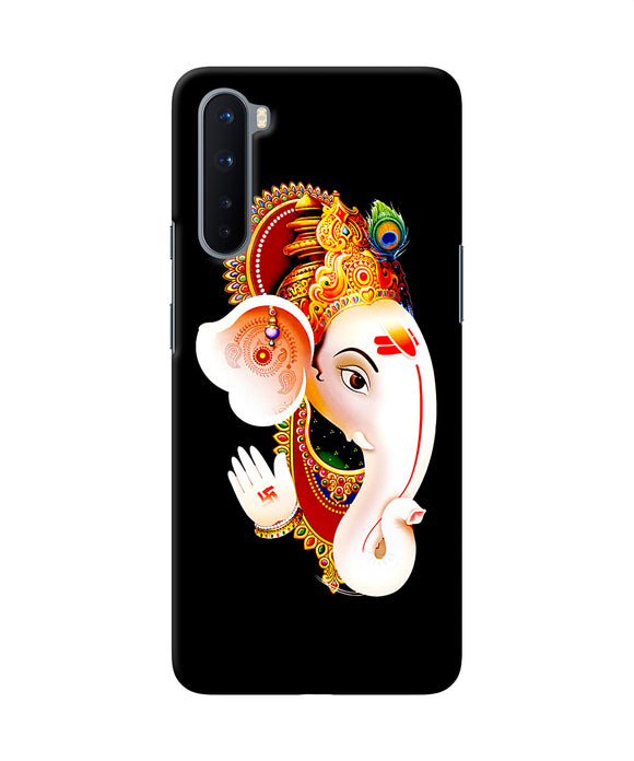 Lord Ganesh Face Oneplus Nord Back Cover